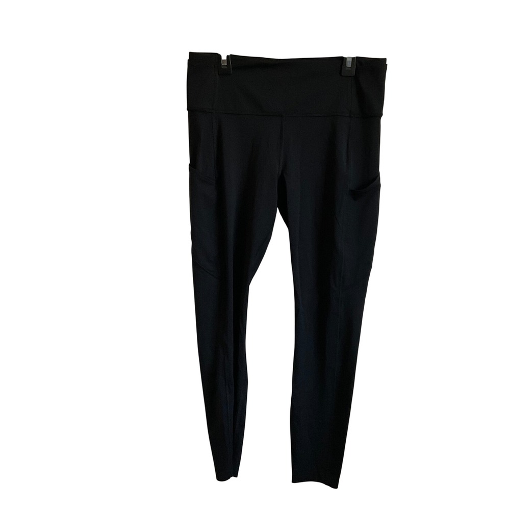 Lululemon Women's Fast/Free 25" Black Leggings with Pockets - Size 10